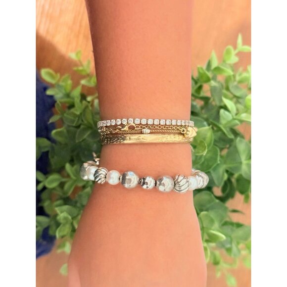 D.Y. 925 Elements Beads Pearl Bolo Bracelet - Picture 7 of 8